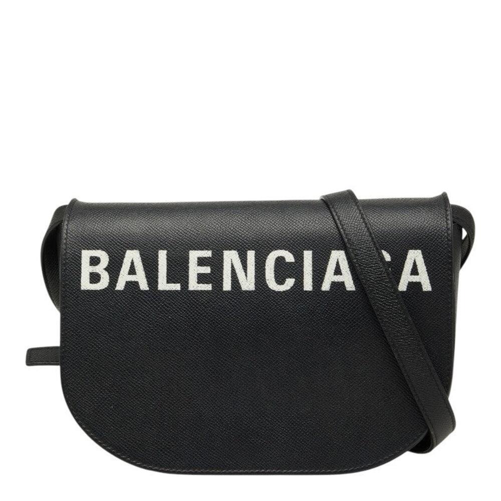 Balenciaga Ville Day Bag Leather Shoulder Bag Navy